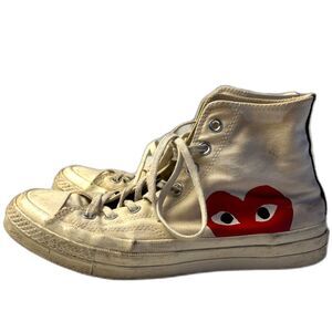Converse x Comme des Garçons PLAY Chuck 70 High White CDG